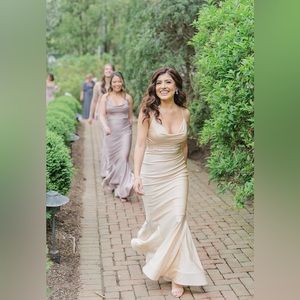 Bridesmaid Champagne dress